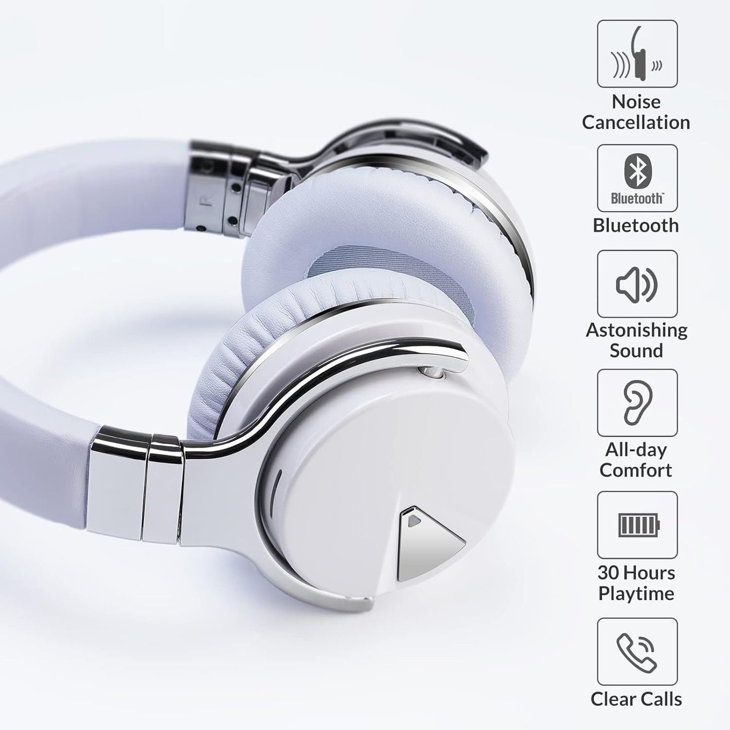 Bluetooth Headphones Wireless with HD Sound Vivid Deep Bass - Brian Marshalls Electronics