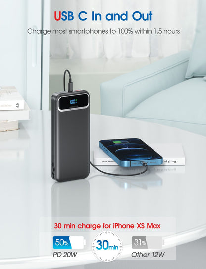 12000mah power bank fast charging