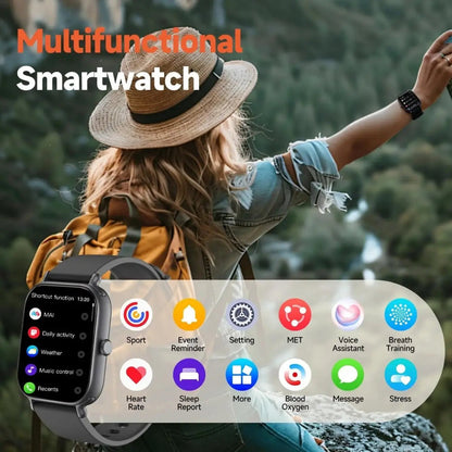 2025 Smart Watch for Men Women, 2.0 Inch HD Large Screen Bluetooth Calling Fitness Tracker with Heart Rate Sleep Monitor, IP68 Waterproof 100+ Sports Modes for Running Gym Hiking Activity Tracker - Brian Marshalls Electronics