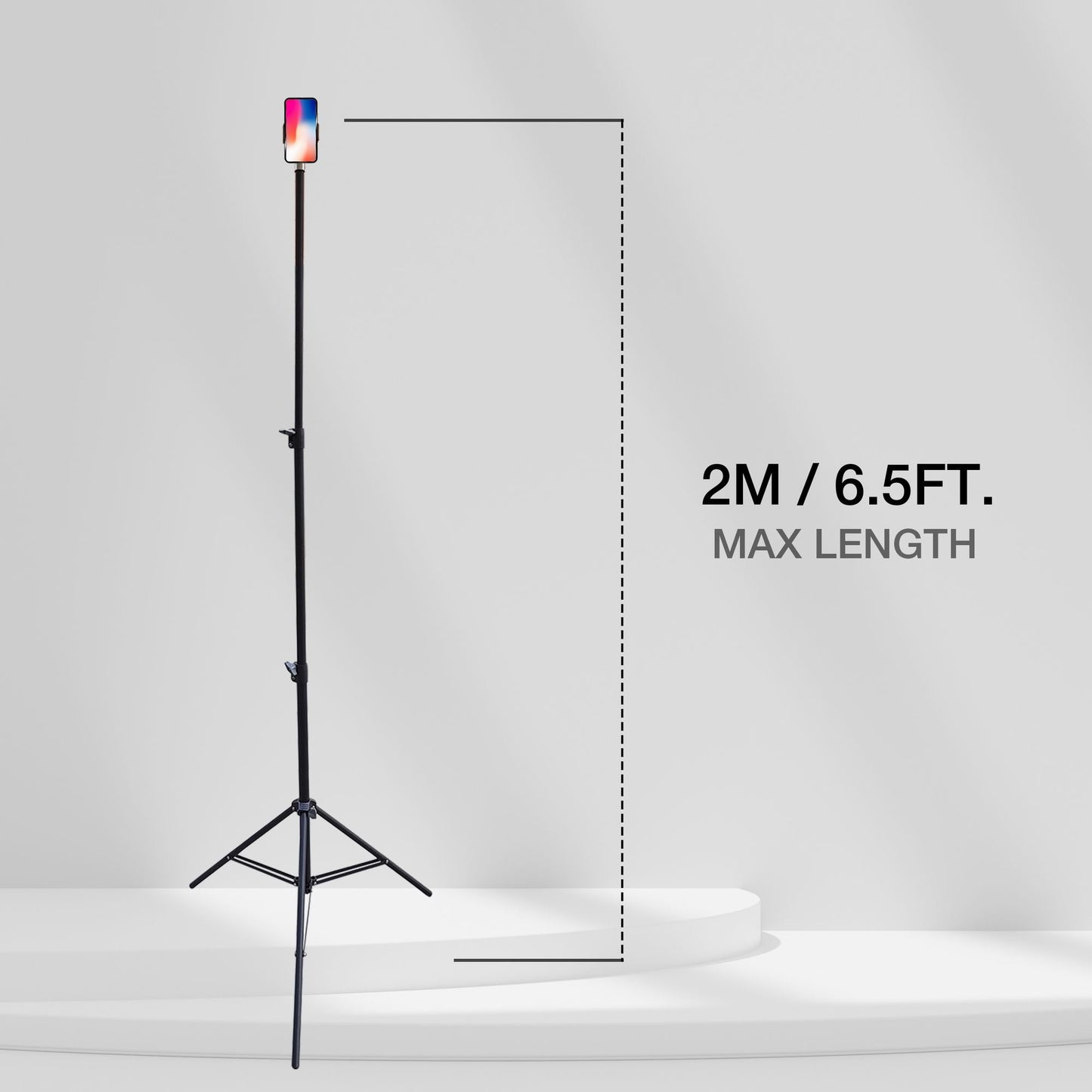 78in Phone Tripod Stand, Extendable & Lightweight Frosted Tripod Stand - Brian Marshalls Electronics