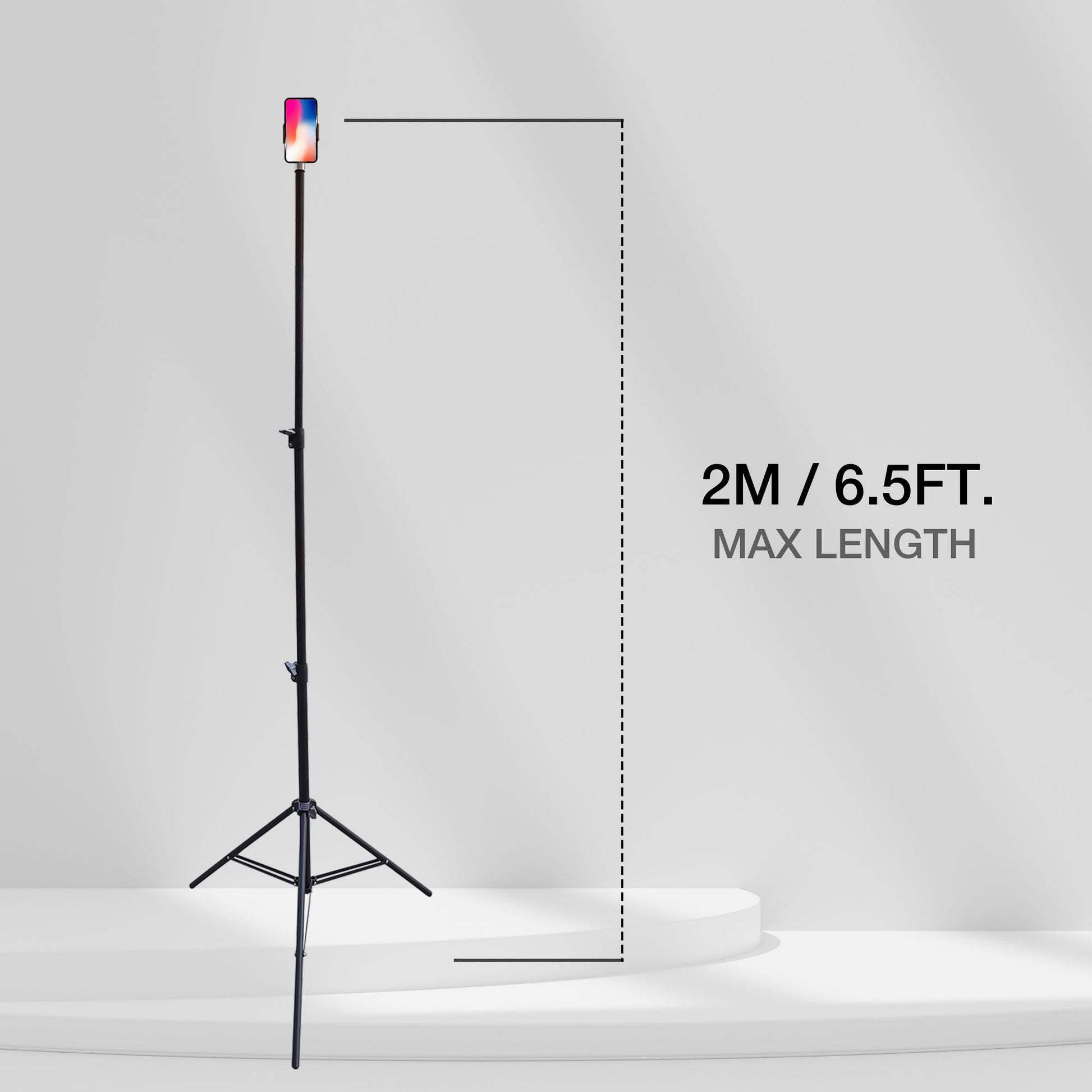 78in Phone Tripod Stand, Extendable & Lightweight Frosted Tripod Stand - Brian Marshalls Electronics