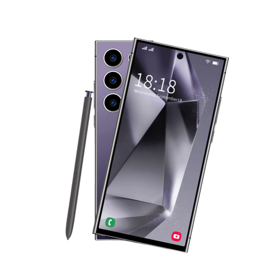 8+256GB Dual SIM I24 Ultra Android Phone - 6.8" Full HD Display, Built - In Pen, Unlocked For Worldwide Use - High - Performance Mobile With Advanced Camera And Long - Lasting Battery(Purple) - Brian Marshalls Electronics