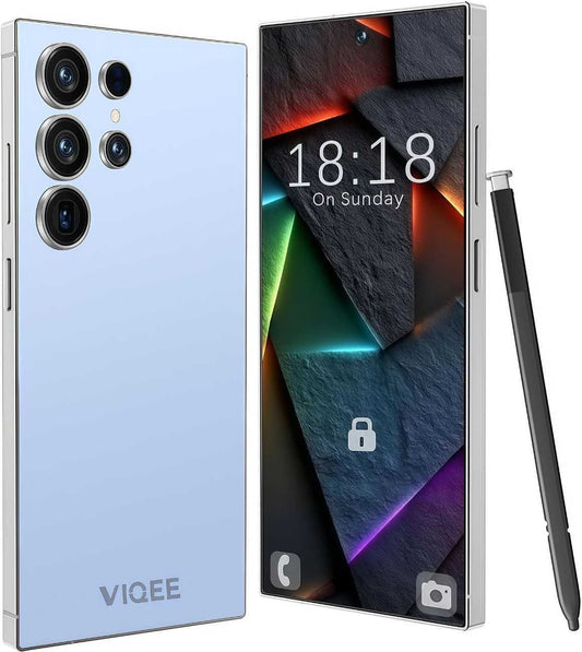 8+256GB Unlocked Smartphone, 6.8" HD+ Display, I25 5G Ultra Unlocked Phone, Built in Pen, 6000mAh Battery /Face ID+Fingerprint Lock/Dual SIM