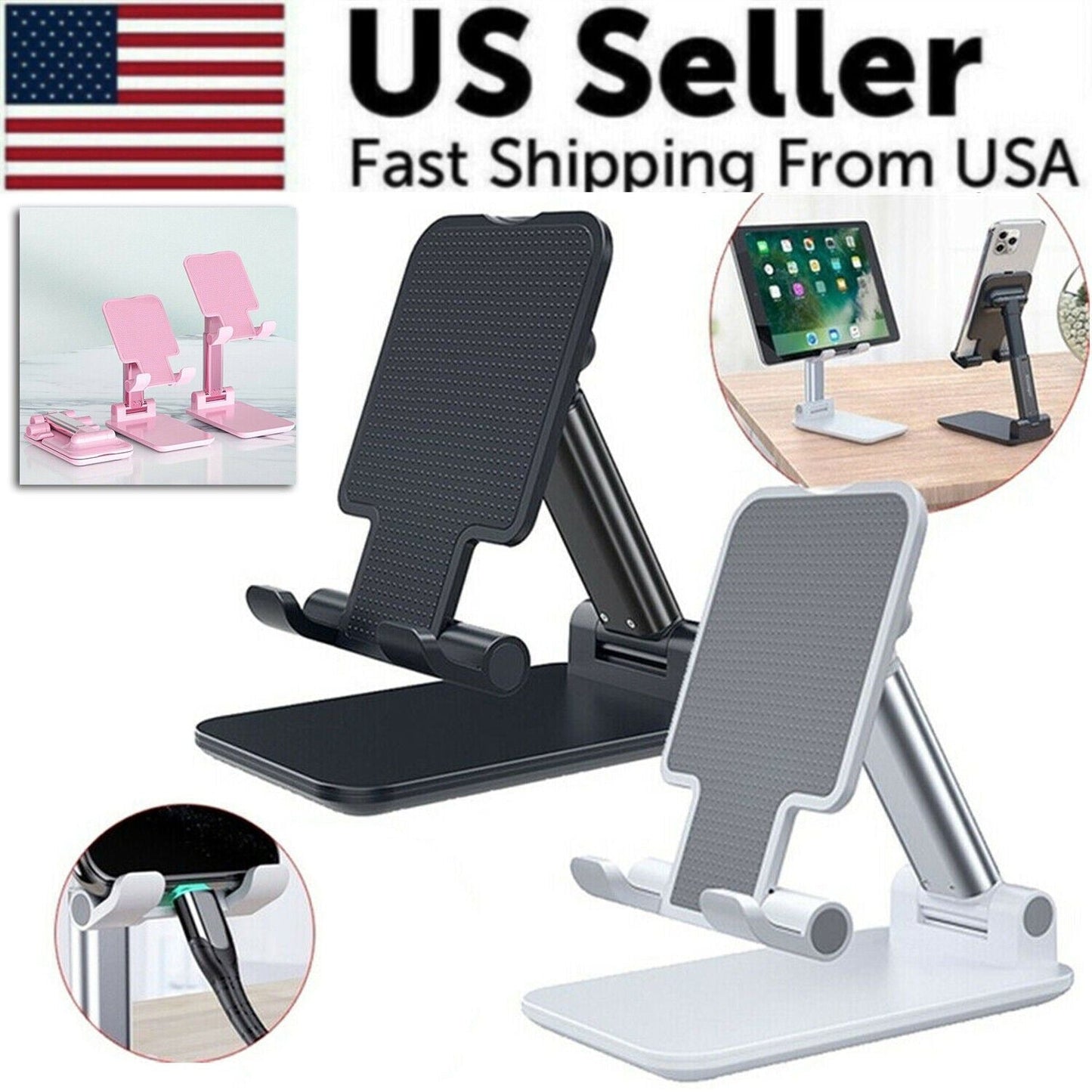 Adjustable Cell Phone Tablet Stand Desktop Holder - Brian Marshalls Electronics