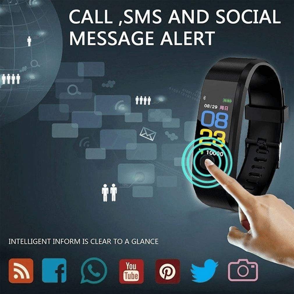 Fitness Smart Watch Activity Tracker Heart Rate For Women Men Oxygen BP Monitor - Brian Marshalls Electronics