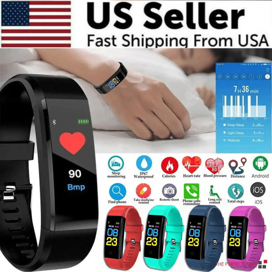Fitness Smart Watch Activity Tracker Heart Rate For Women Men Oxygen BP Monitor - Brian Marshalls Electronics