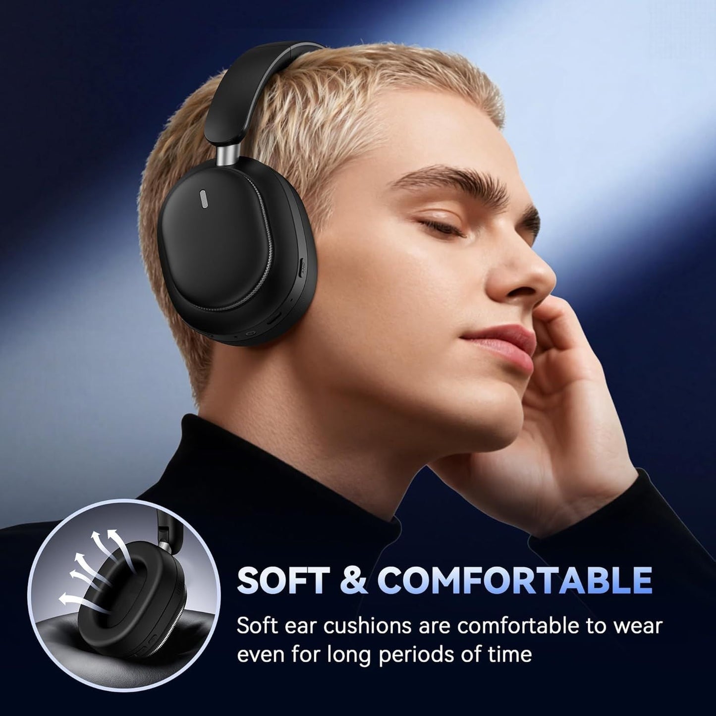 Headphones Over Ear Bluetooth Wireless Headphones, 50H Playtime - Brian Marshalls Electronics