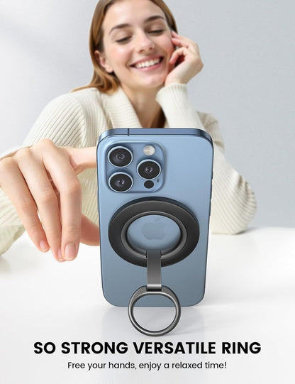 MagSafe Magnetic Phone Ring Grip - 360 Rotation Finger Holder Stand - Brian Marshalls Electronics