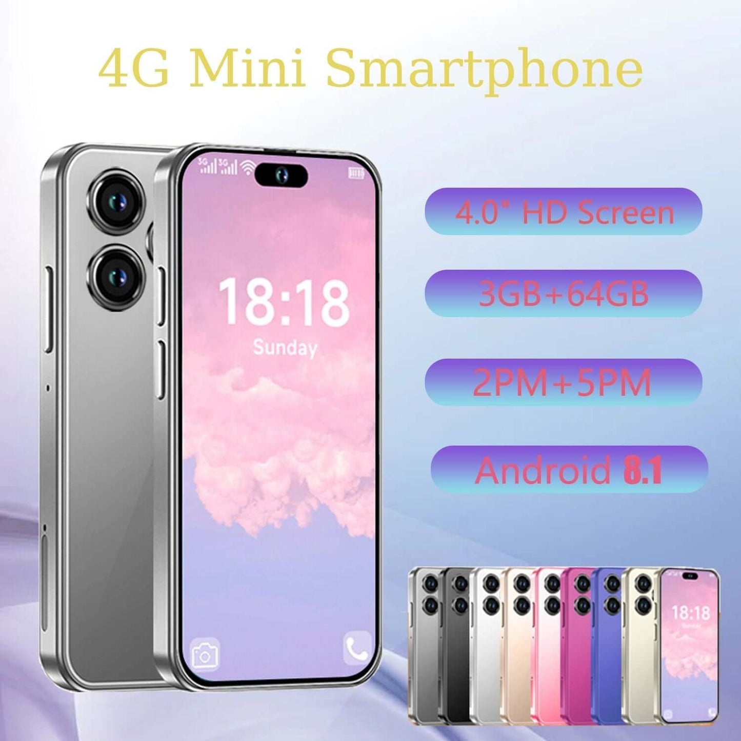 Mini Phone Unlocked Cell Phone 4.0 Inch Android 4G - Brian Marshalls Electronics