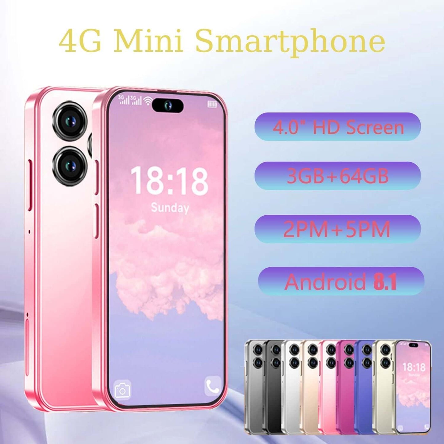 Mini Phone Unlocked Cell Phone 4.0 Inch Android 4G - Brian Marshalls Electronics