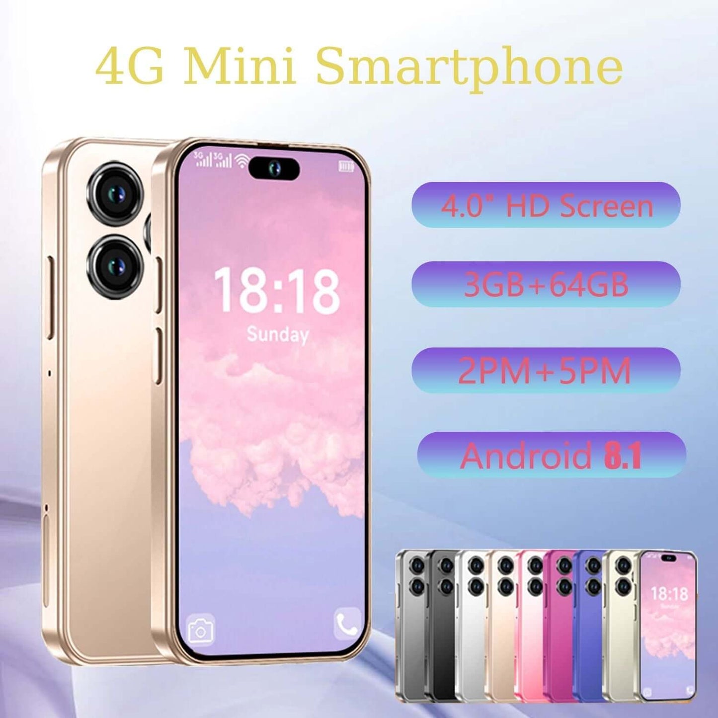 Mini Phone Unlocked Cell Phone 4.0 Inch Android 4G - Brian Marshalls Electronics