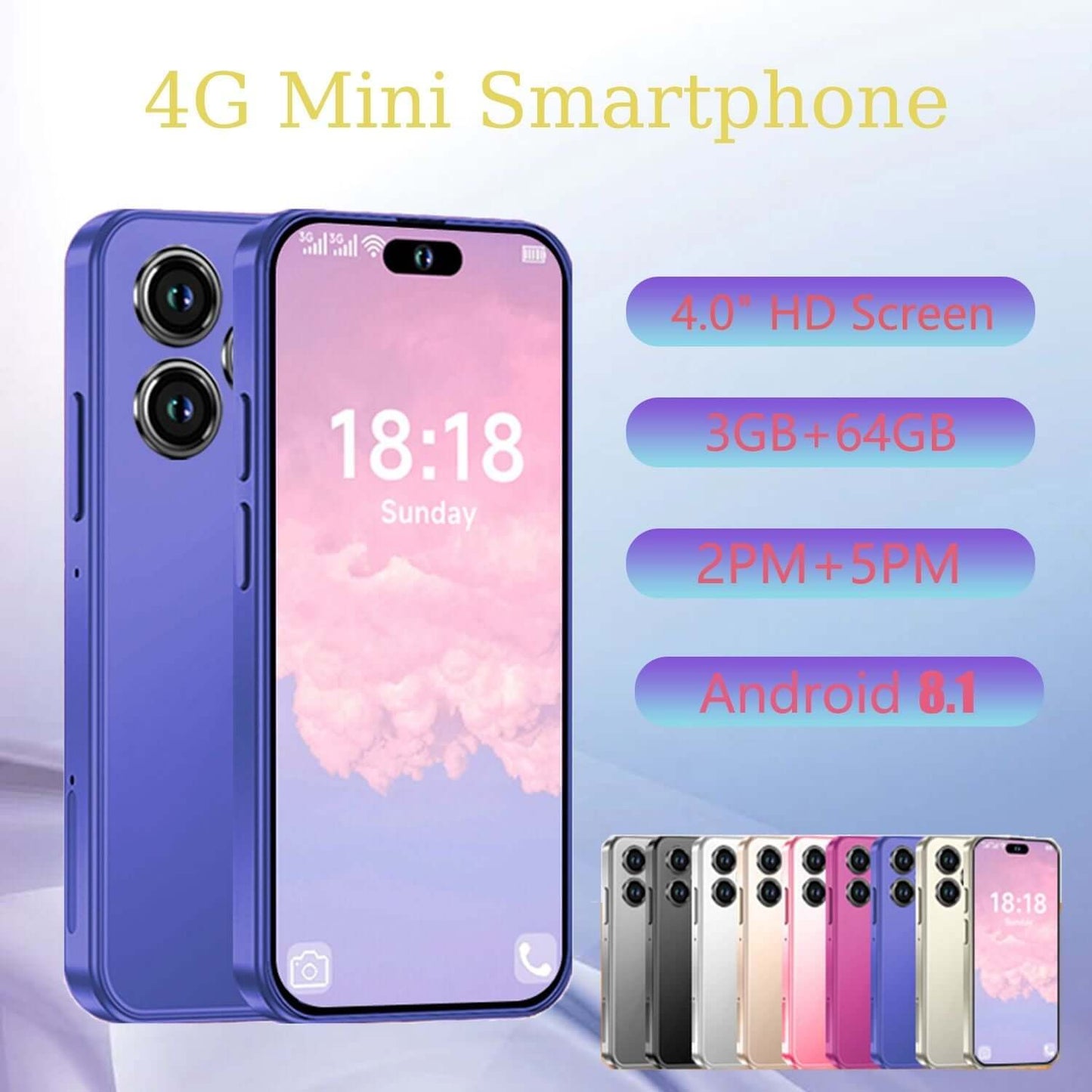Mini Phone Unlocked Cell Phone 4.0 Inch Android 4G - Brian Marshalls Electronics