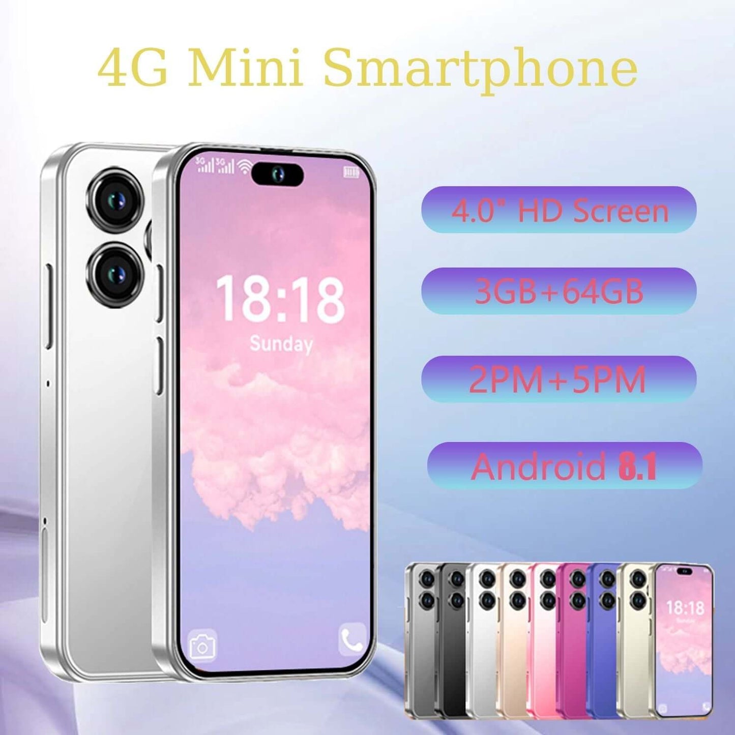 Mini Phone Unlocked Cell Phone 4.0 Inch Android 4G - Brian Marshalls Electronics