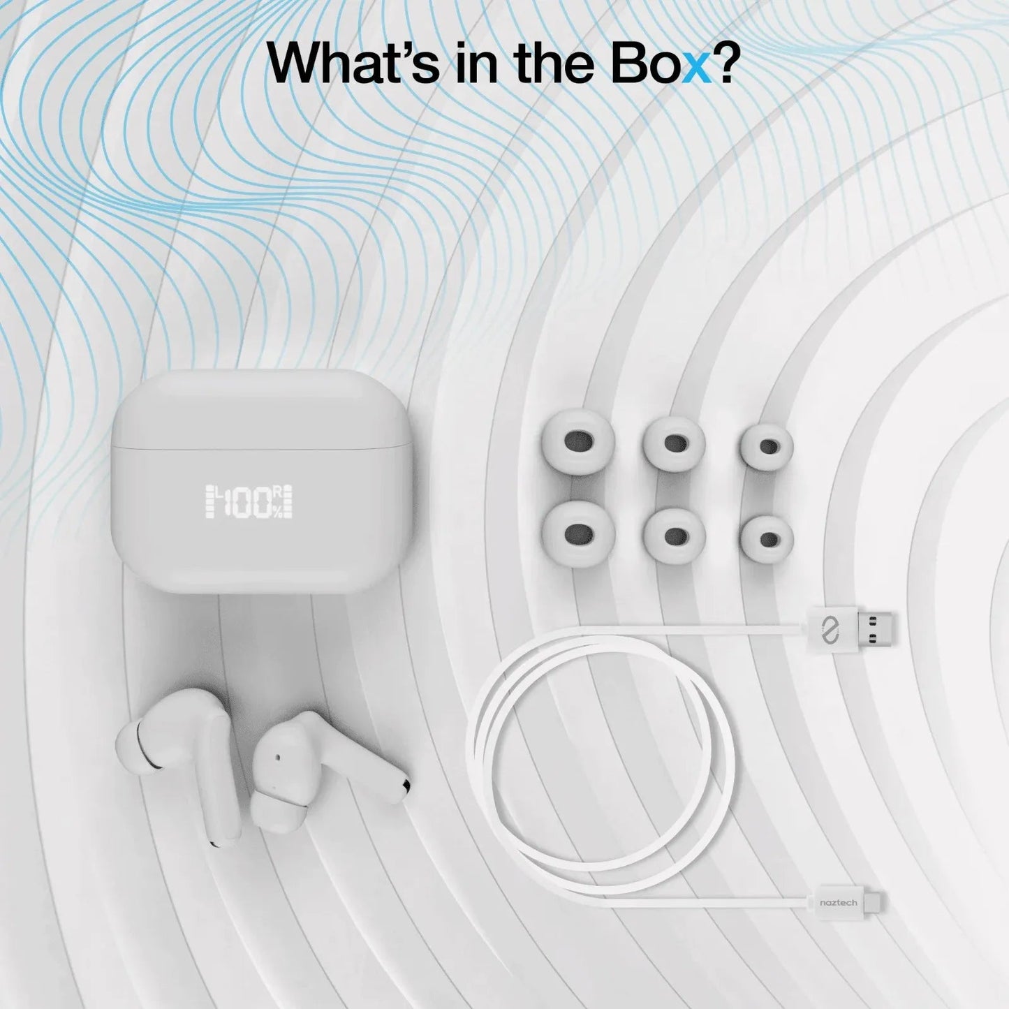 Naztech Xpods ANC Active Noise Cancelling True Wireless Earbuds with Wireless Charging Case - Brian Marshalls Electronics