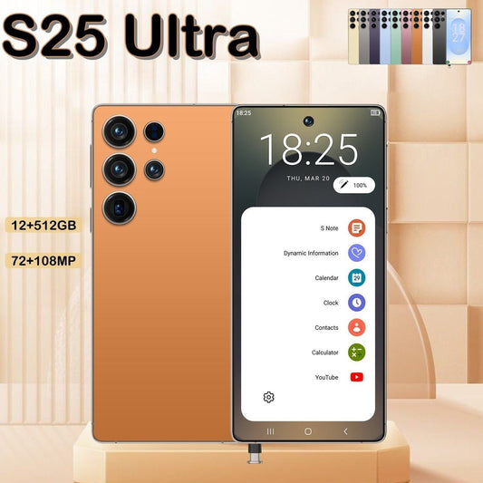 I25 Ultra 5G Smartphone Unlocked Cell Phone, 6.8" HD Screen Unlocked Phones, , 6000mAh Battery, Built in Pen, 12+512GB, Android 14, Face ID+Fingerprint Lock - Brian Marshalls Electronics