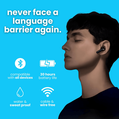 Translator Earbuds 144 Languages Real Time Online OffLine Translation Earphones - Brian Marshalls Electronics