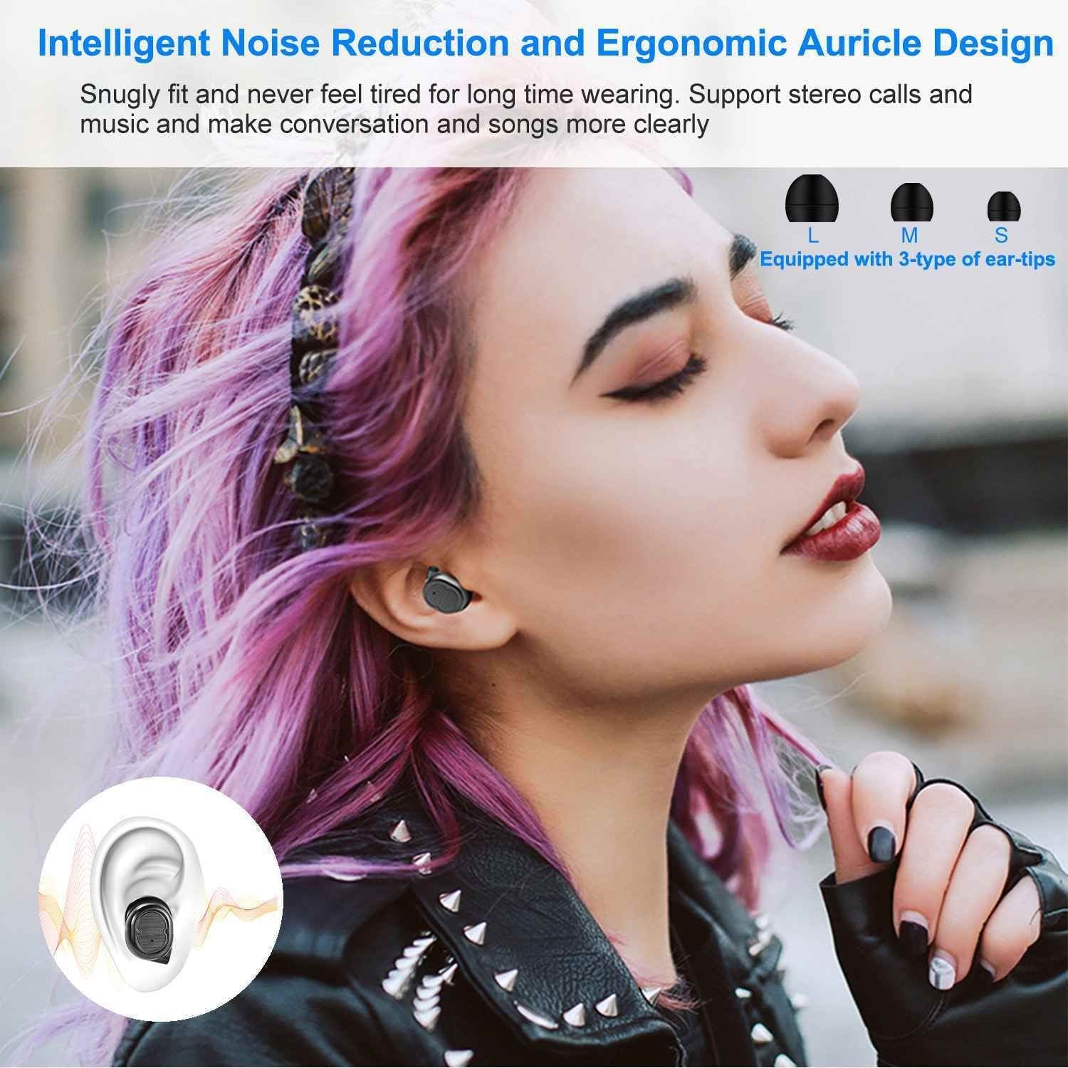 TWS wireless earbuds Bluetooth 5.0 noise cancelling in - ear earphones - Brian Marshalls Electronics