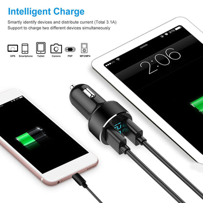 Universal 15W3.1A Dual USB Car Charger Adapter - Brian Marshalls Electronics