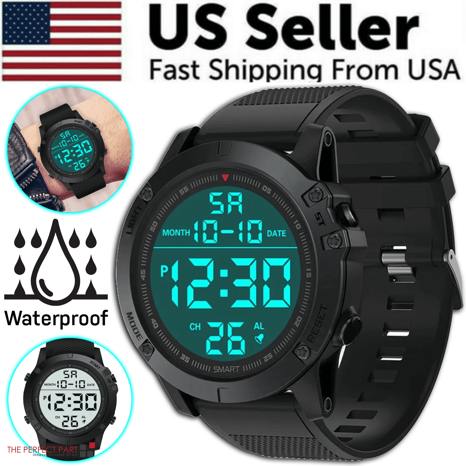waterproof digital sports watch - Brian Marshalls Electronics