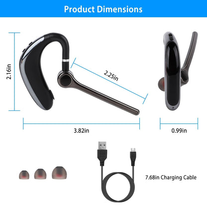 Wireless V5.0 Earpiece ENC Driving Earbuds 180° Rotatable Left Right Ear Fit Earphone For Business Driving Running - Brian Marshalls Electronics